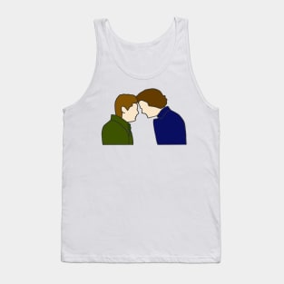 sam and dean, dean death barn scene forehead touch, supernatural finale Tank Top